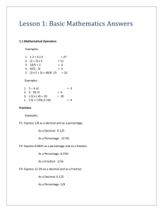 FBSM May 14 Book 1 Chapter 1 Answers for Examples