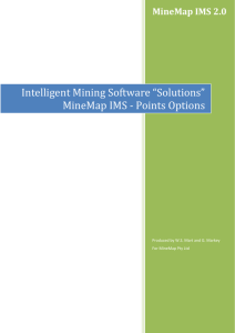 Intelligent Mining Software *Solutions* IMS CAD