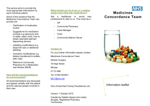 Medicines Concordance Team