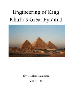 Engineering of King Khufu`s Great Pyramid Source: V.Loy. (2011