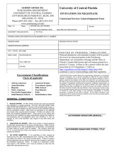 appendix ii supplemental offer sheet - UCF Purchasing