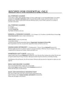 recipes for essential oils