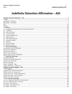 Indefinite Detention Affirmative – ADI