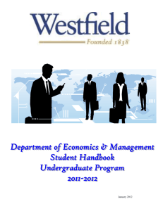 Student Handbook - Economics and Management
