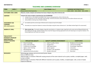 MATHEMATICS - Glenmore Park Learning Alliance