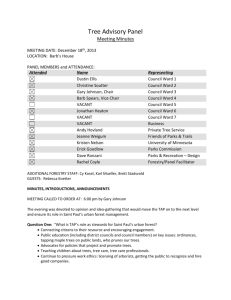 Dec. 2013 - St. Paul Tree Advisory Panel