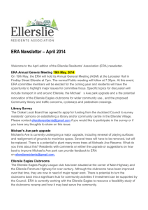 ERA Newsletter – April 2014 - What is Ellerslie Residents