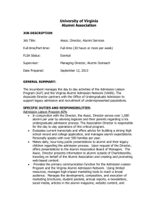 job description - U.Va. Alumni Association