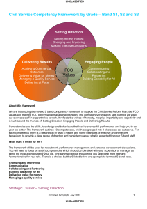 Core competencies for S1, S2, S3, or LE5