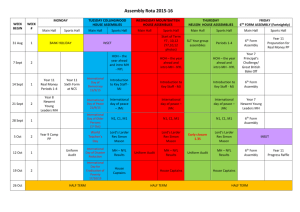 Assembly Rota 2015