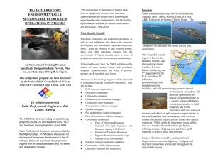 Module 1 - Week 2 - Advanced Oil Spill Response