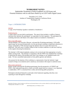 LED Workshop Notes - Institute of Transportation Engineers