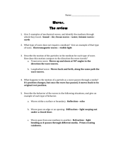 Review Sheet answers - Madeira City Schools