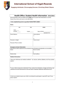 ISKR Student Health Form