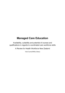 Managed care review - Ministry of Health
