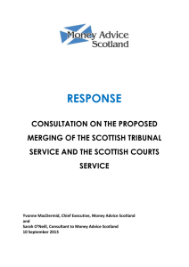 STS and SCS Merger Consultation Response