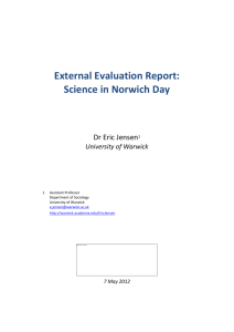 SummaryExternal Evaluation Report (Word)