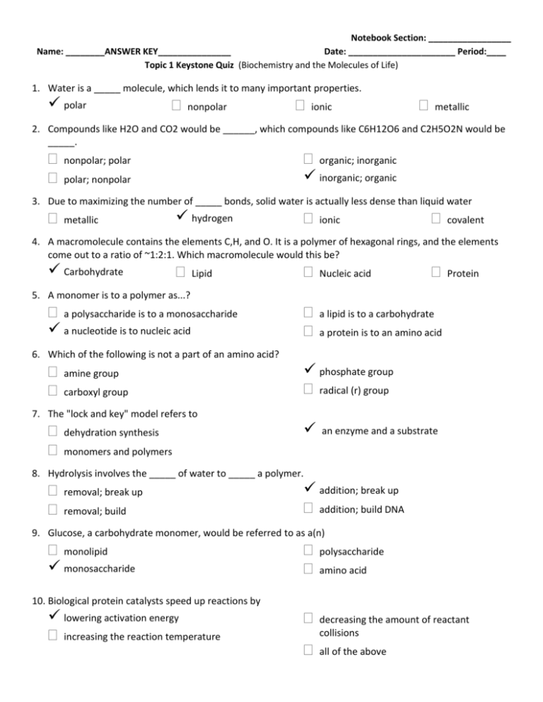 Biochemistry Basics Pdf Answer Key Biochemistry Pogil Rentacentervanwertohio