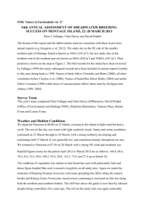 Weather and Habitat Conditions