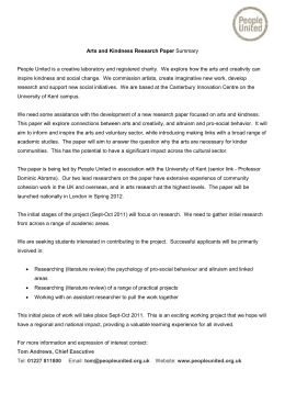 Examples Of Essays For High School Arts And Kindness Research Paper Summary People United Is A Health Is Wealth Essay also Essays On Science And Religion Extra Credit Kindness Essay Thesis Statement For Education Essay