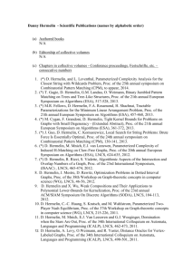 Danny Hermelin - Scientific Publications (names by alphabetic order