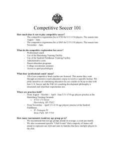 Competitive Soccer 101 - Dakota Alliance Soccer Club