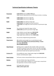 Technical Specification Ardhowen Theatre