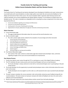 Course Development Rubric - Missouri State University