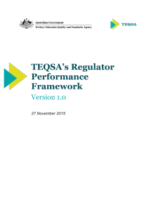 DOC 147KB, 11 pages - Tertiary Education Quality Standards Agency
