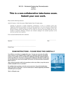 Take-Home Exam - University of Idaho