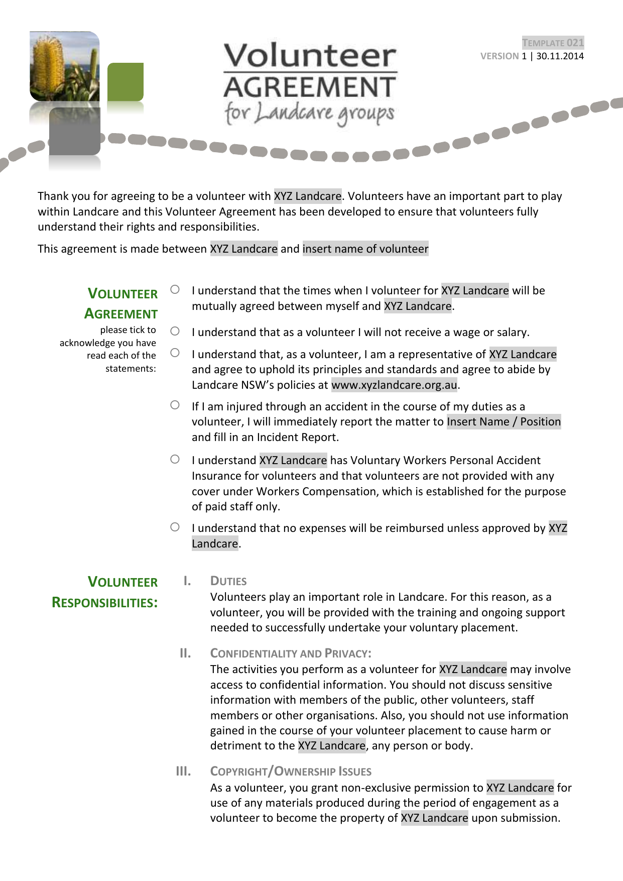 Confidentiality Agreement Template Australia