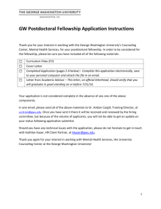 Postdoctoral Fellowship Application Page