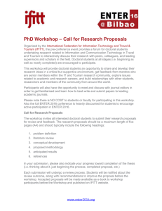 PhD Workshop – Call for Research Proposals