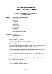 PPG Meeting Minutes 03.03.15