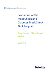 MedsCheck Pilot Evaluation Report