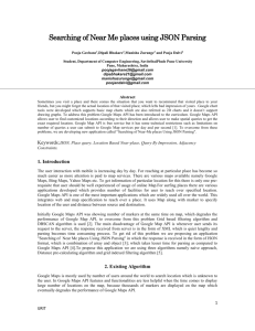 Searching of Near Me places using JSON Parsing