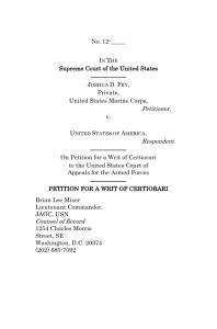 the cert petition