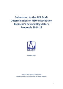 Submission on draft decision and revised regulatory proposal