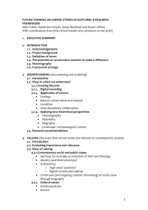 draft Framework contents