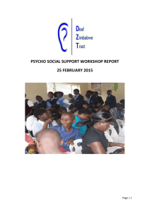 psycho social support workshop report