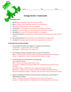 Ecology Section 1 Study Guide AC answer key
