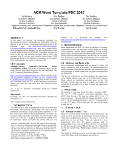 Proceedings Template - WORD - 14th Participatory Design