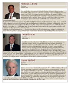 Board Member Profiles - Delaware & Lehigh