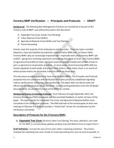 Forestry BMP Verification * Principals and Protocols * DRAFT