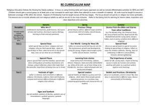 re curriculum map - Ealing Grid for Learning