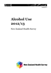 Alcohol Use 2012/13 New Zealand Health Survey