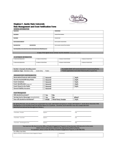 Event Registration Form - Stephen F. Austin State University