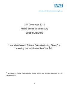 PSED Report for Wandsworth 2012