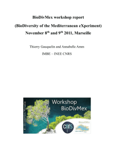 BioDivMex workshop report (BioDiversity of the
