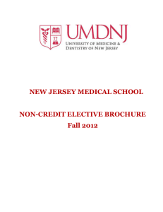 non-credit elective brochure